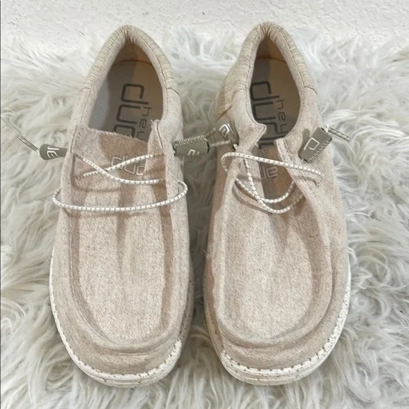 HEY DUDE WALLY FUNK WHEAT SHOES SIZE 11 - Picture 2 of 12